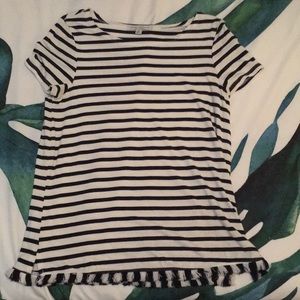 Black and white stripped t-shirt